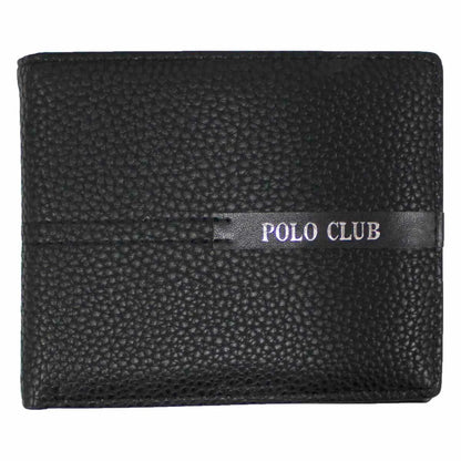 Cartera Polo Club Royal Country - Piel Sintética Texturizada Negra