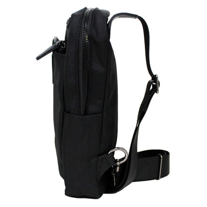 Bandolera Crossbody Polo Club Para Hombre En Negro - Múltiples Compartimentos