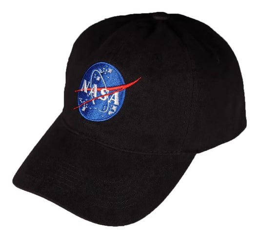 Gorra NASA En Algodón Negro - Logo Bordado Oficial