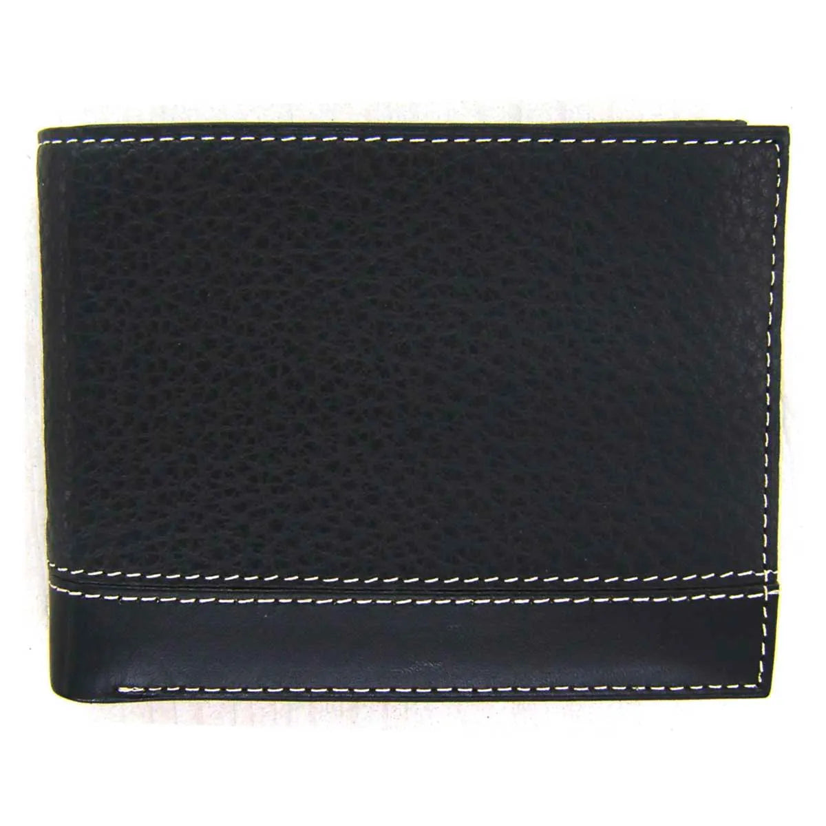 Billetera Ejecutiva Perry Ellis - Piel Auténtica Negro