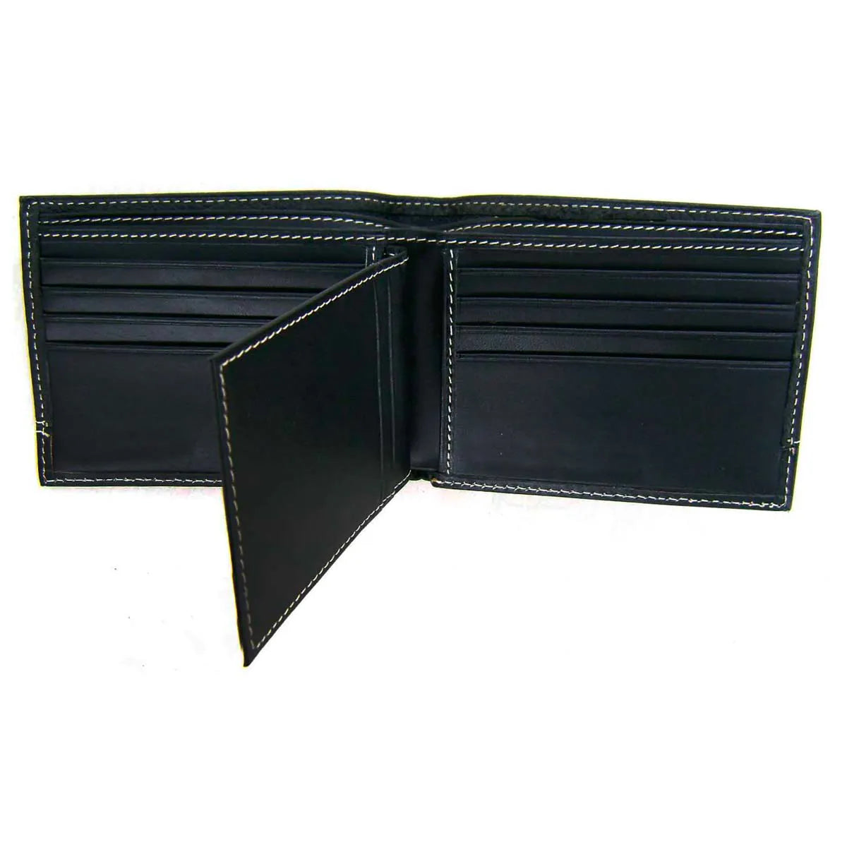 Billetera Ejecutiva Perry Ellis - Piel Auténtica Negro