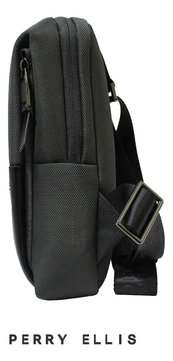 Bandolera Perry Ellis Original Crossbody Para Hombre - Estilo Portafolio