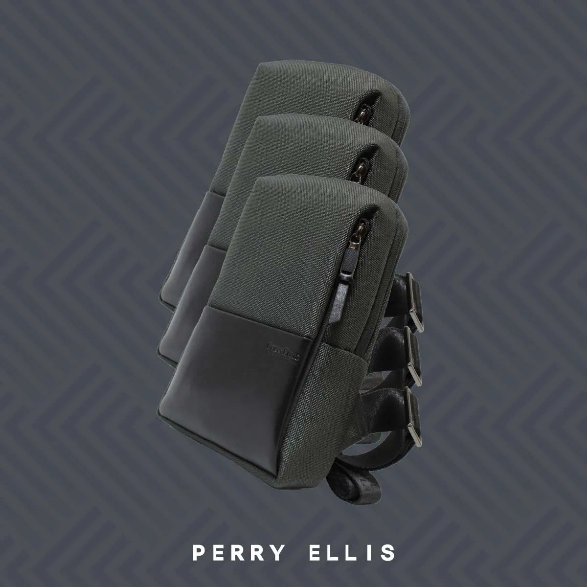Bandolera Perry Ellis Original Crossbody Para Hombre - Estilo Portafolio