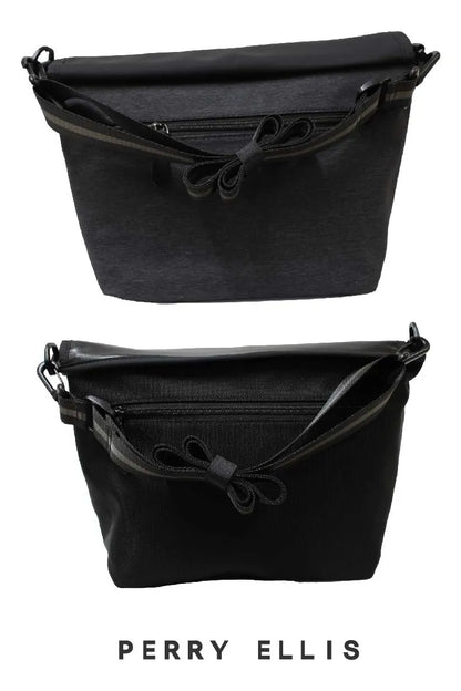 Maleta Messenger Perry Ellis Original Doble Vista Para Hombre - Gran Capacidad