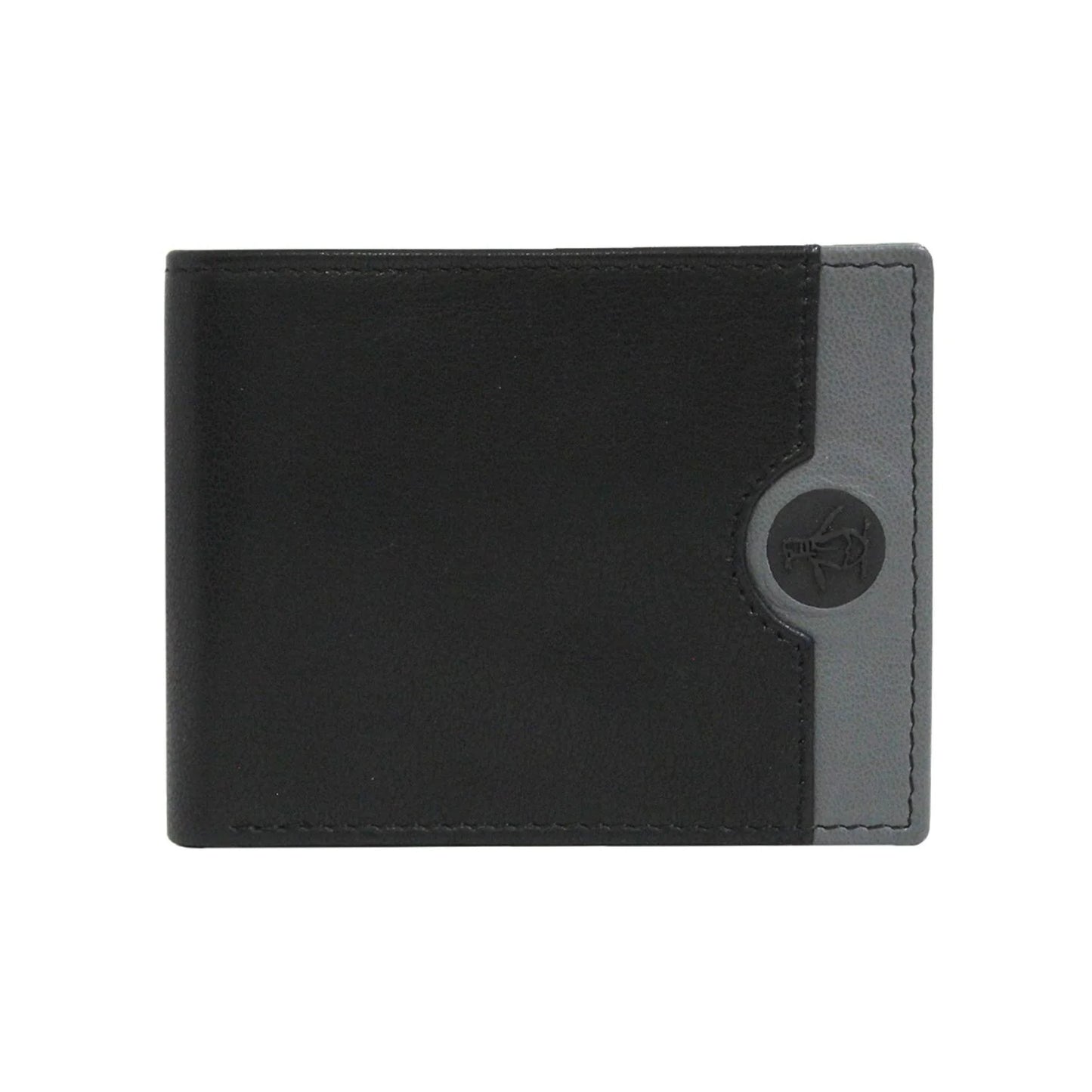 Cartera Iconic En Piel Original Penguin Negro