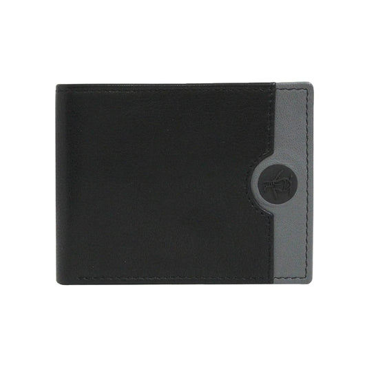 Cartera Iconic En Piel Original Penguin Negro