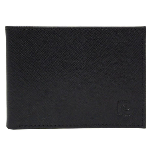 Billetera Reversible Pierre Cardin En Piel Negra
