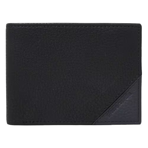 Billetera Reversible Pierre Cardin Premium En Piel Negra