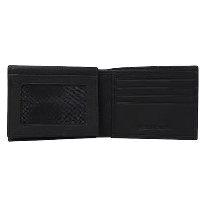 Billetera Reversible Pierre Cardin Premium En Piel Negra