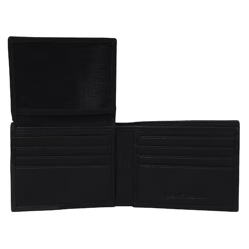 Billetera Reversible Pierre Cardin Premium En Piel Negra